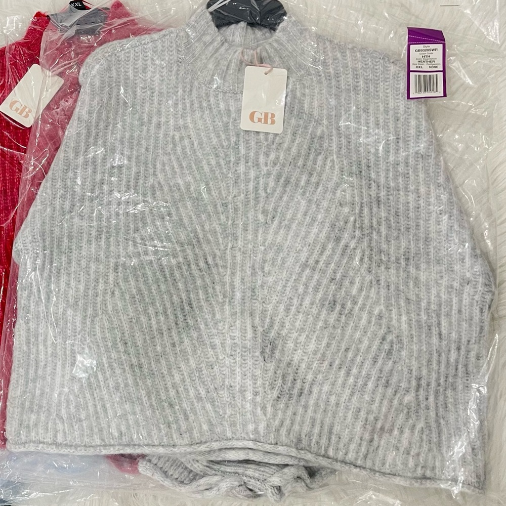 SOLD🔺Gb gianni bini sweater gray size XXL